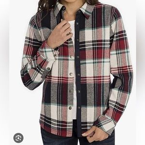 Orvis  Women’s Fleece Lined Pinnacle Plaid Shirt Jacket Size Large